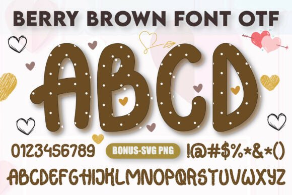 Berry Brown: A Sweet Display Font for Friendly Designs