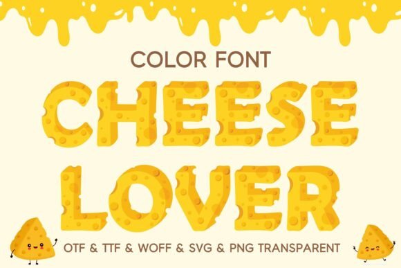 Cheese Lover: A Font for Whimsical, Textured Typography