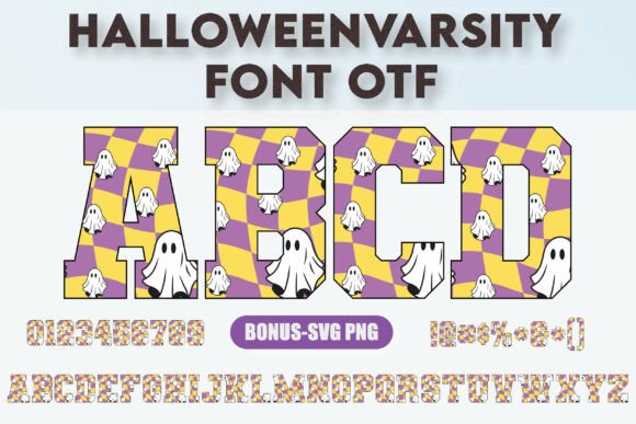 Halloween Varsity: A Spooky Twist on a Classic Typeface