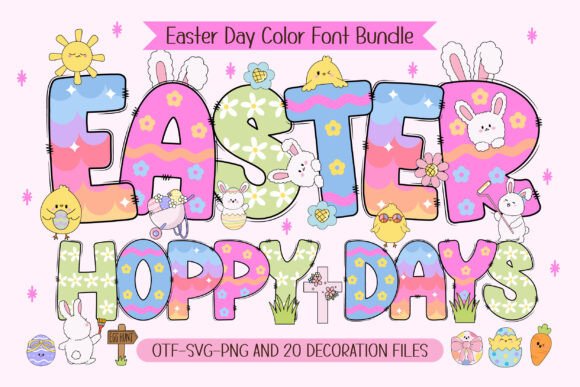 Hoppy Days: A Font to Bring Joyful Easter Cheer to Your Projects