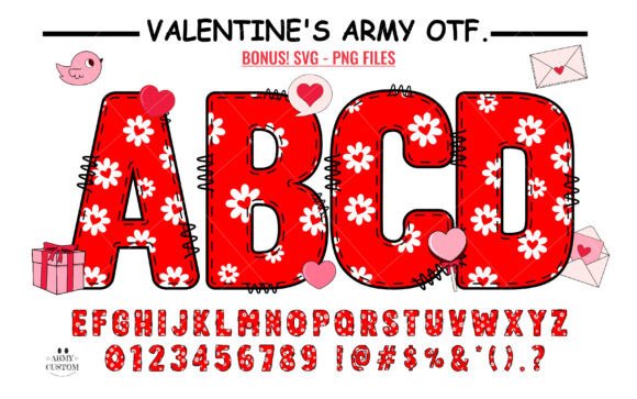 Love Valentine's Flower Heart: A Font That Blooms with Affection