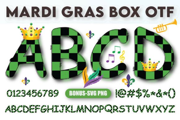 Mardi Gras Box: A Bold Alphabet for Festive Design
