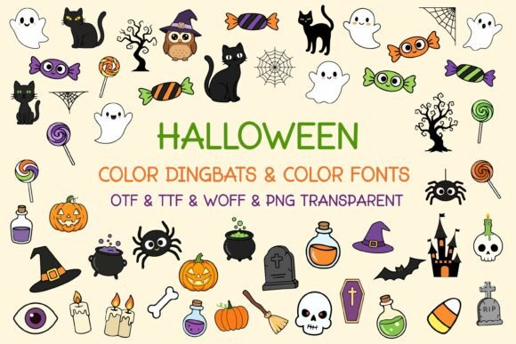 Meet Halloween Color: The Doodle Font That Brings Spooky Season to Life