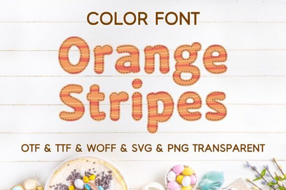 Orange Stripes: A Playful Display Font for Creative Projects