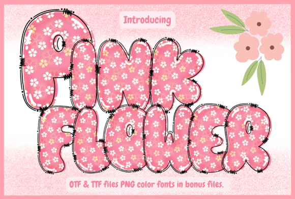 Pink Flower: A Display Font for Playful and Feminine Branding
