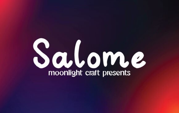 Salome: A Handwritten Font with Modern Elegance