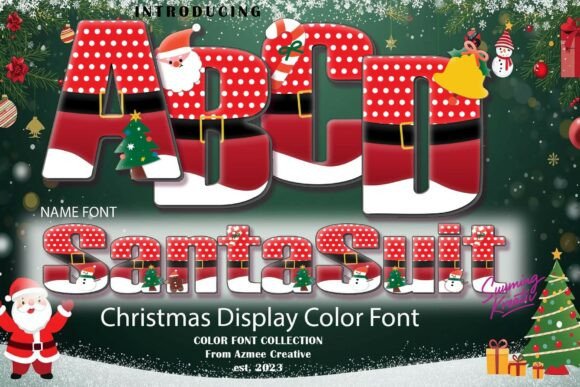 Santa Suit: A Festive Typeface for Holiday Designs