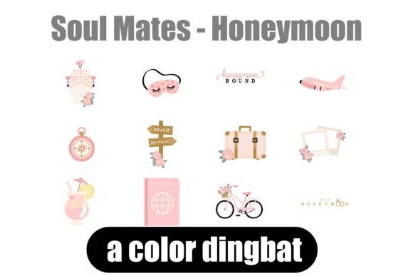 Soul Mates - Honeymoon: A Dingbat Font for Instant Design Charm