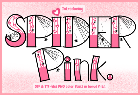 Spiderpink: A Playful Font with a Spooky Twist