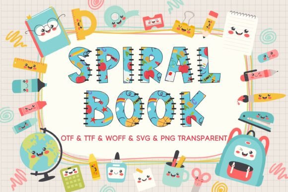 Spiralbook: The Playful Color Font for Bold Designs