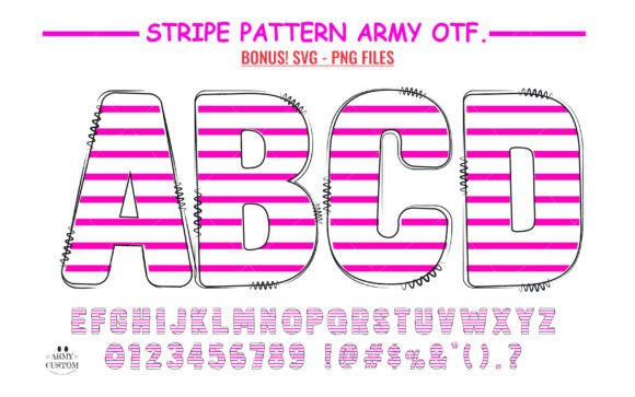 Stripe Pattern: The Font That Weaves Warmth Into Your Design