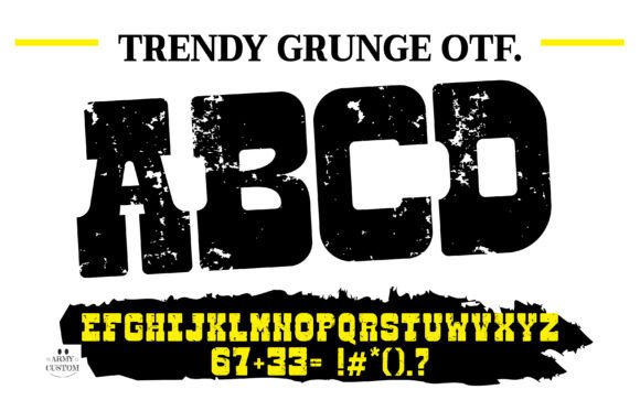 Trendy Grunge: The Font That Brings Grit and Strength